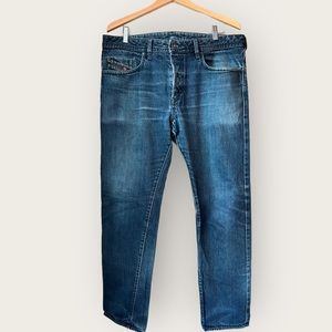 Mens Diesel Buster Slim Blue Jeans Size 36